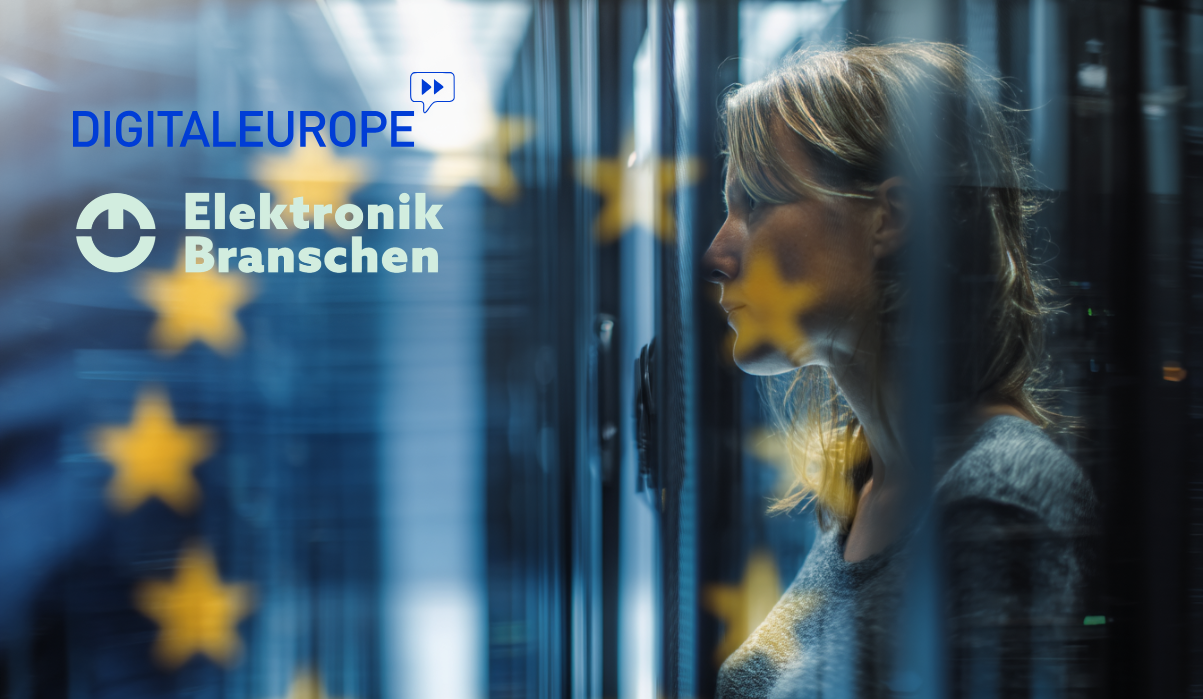 ElektronikBranschen och DIGITALEUROPE i samband med ElektronikBranschens medlemskap i den europeiska branschorganisationen.